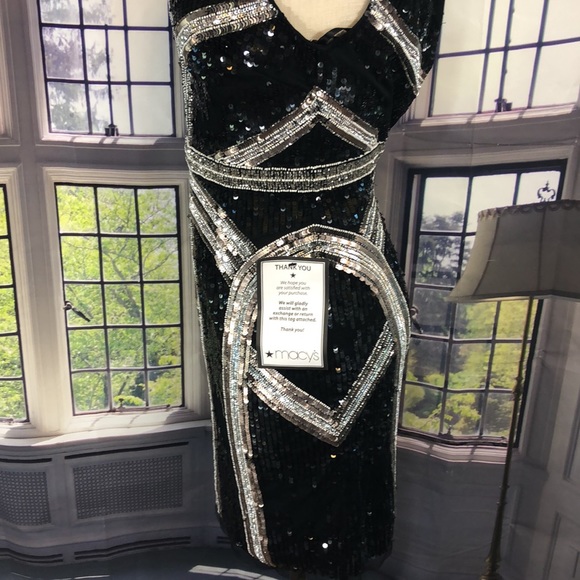 Aidan Mattox size 0 MSRP $395 sequined party dress - Picture 7 of 16